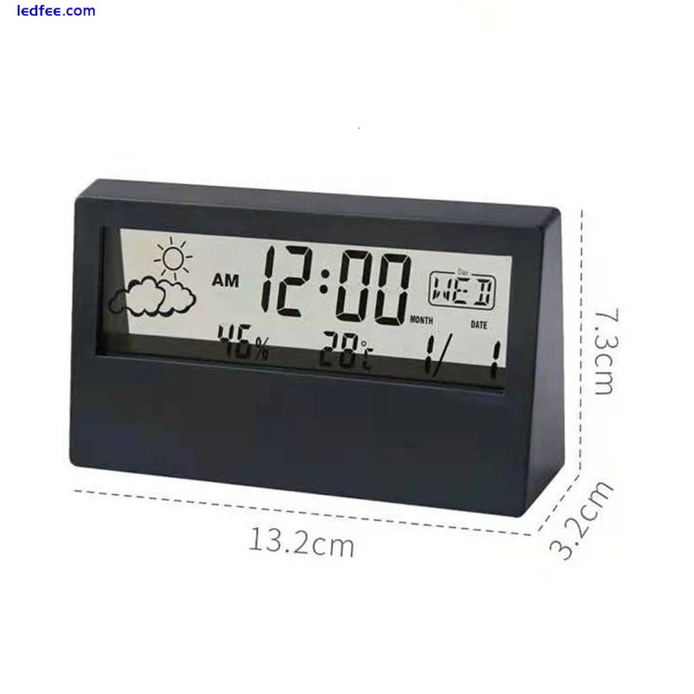 Temperature Calendar Large Number Electronic Clock Alarm Clock LED Digital 0 