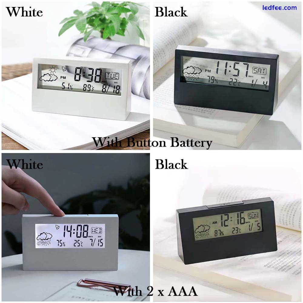 Temperature Calendar Large Number Electronic Clock Alarm Clock LED Digital 1 