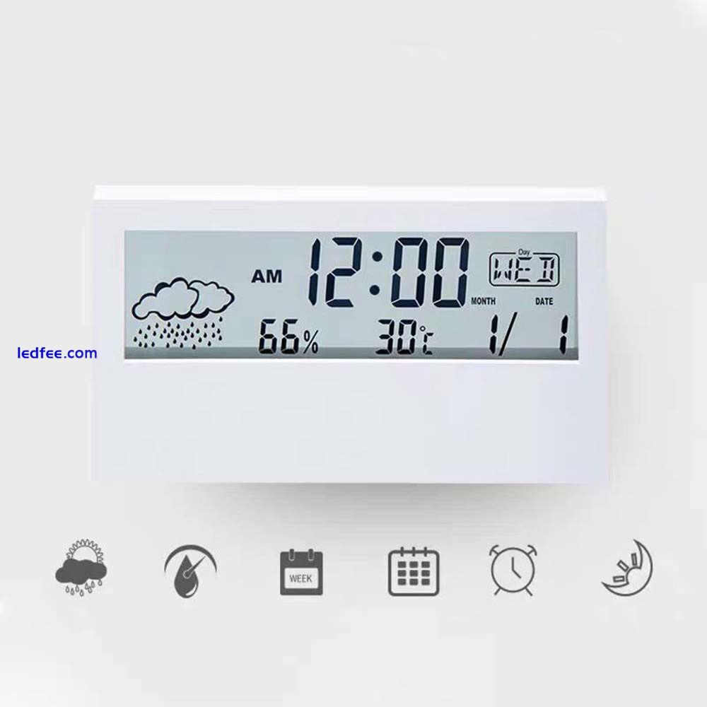 Temperature Calendar Large Number Electronic Clock Alarm Clock LED Digital 5 