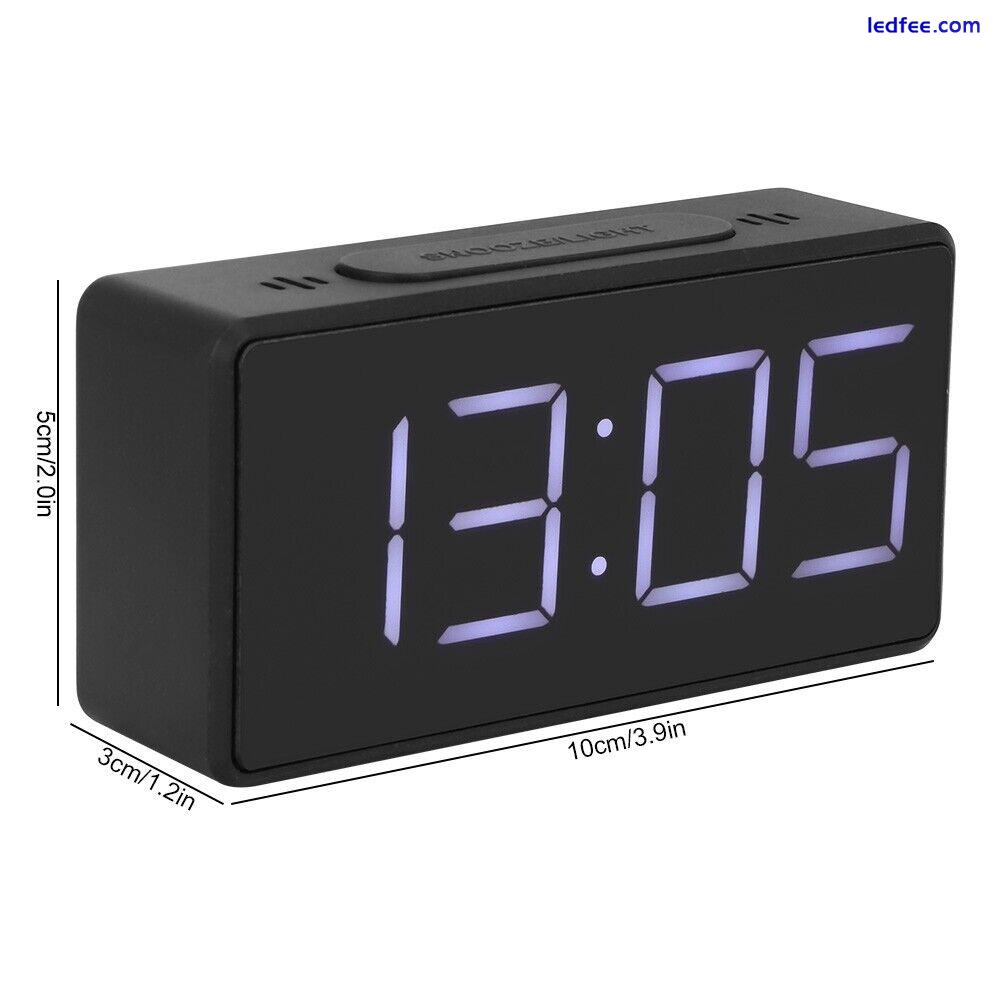 Simple Electronic Clock LED Bedside Alarm Clock With Snooze Function For Student 3 