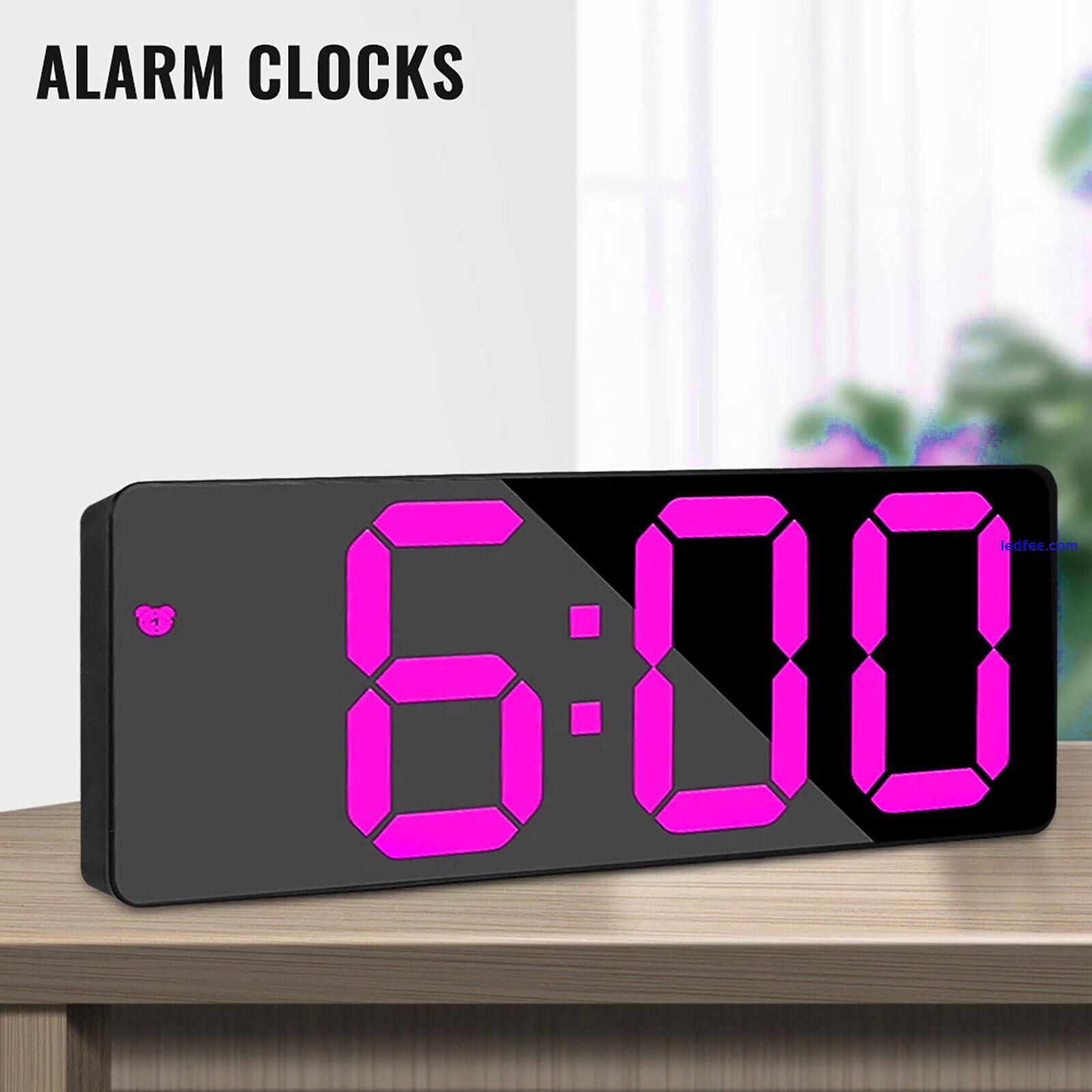 LED Electric Digital Alarm Clock Desktop Clocks Home Bedside Clock 0 