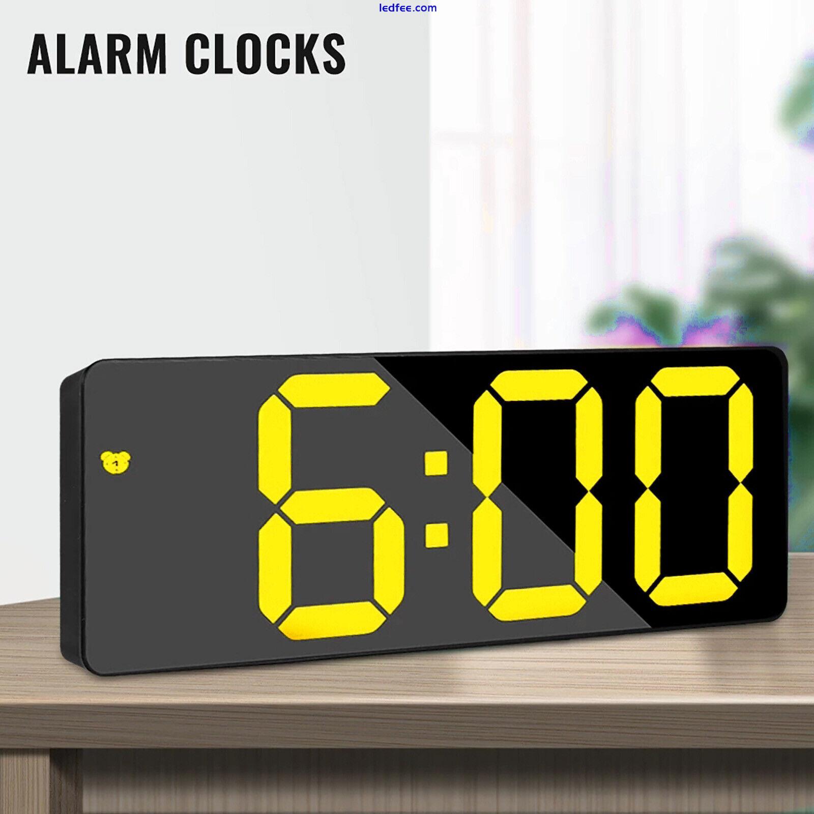 LED Electric Digital Alarm Clock Desktop Clocks Home Bedside Clock 1 