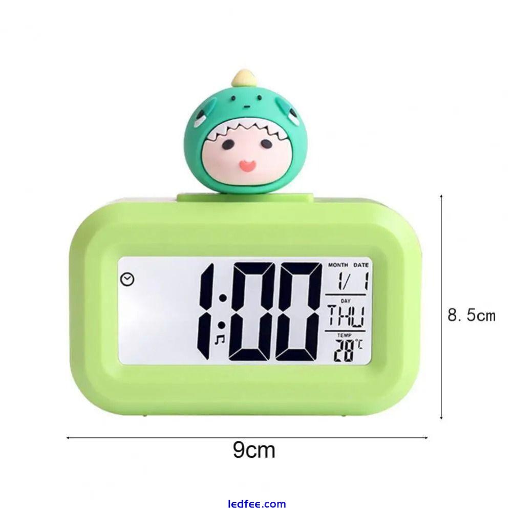 Cute Cartoon Shape Digital Clock Small Desktop Clock 0 