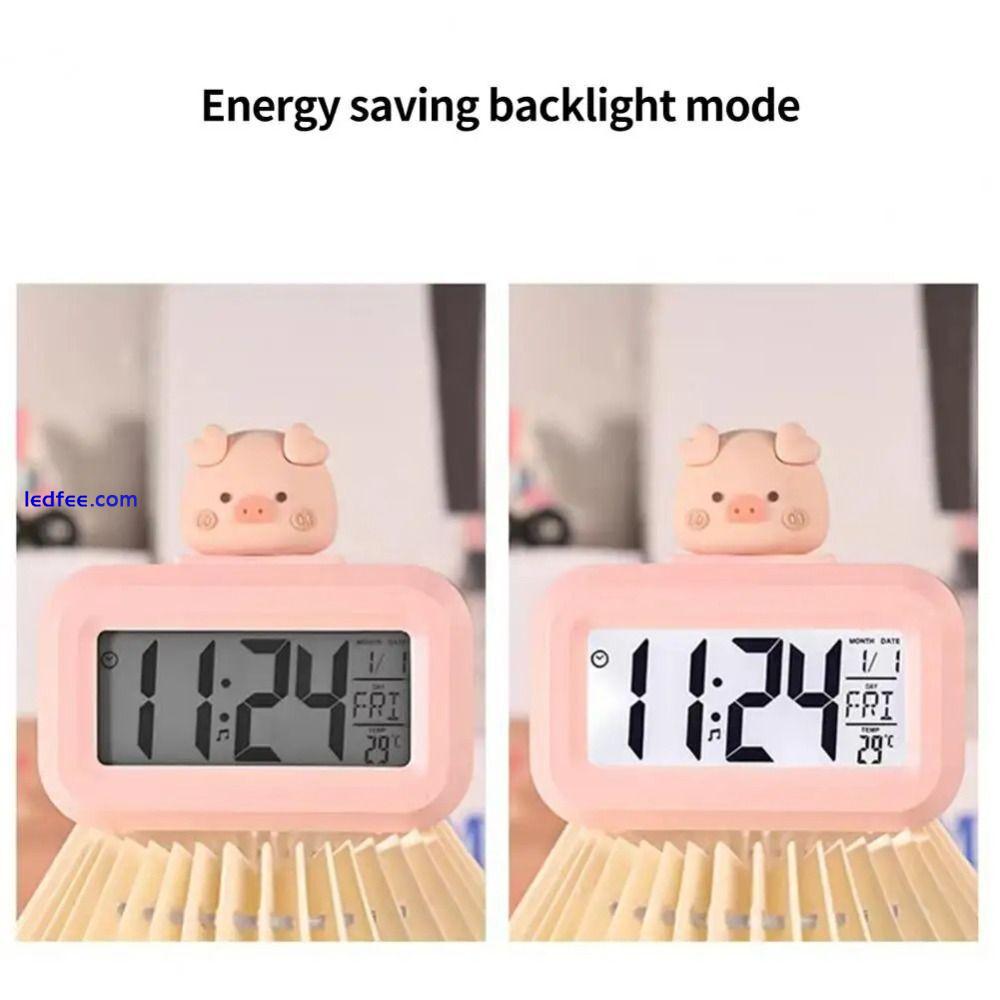 Cute Cartoon Shape Digital Clock Small Desktop Clock 4 