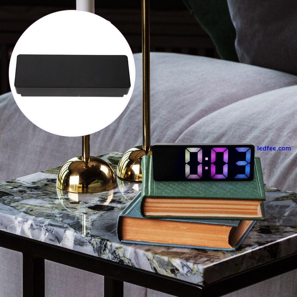 LED Display Compact Silent Desk Clock Electric Alarm Clock Office Table Clock 3 