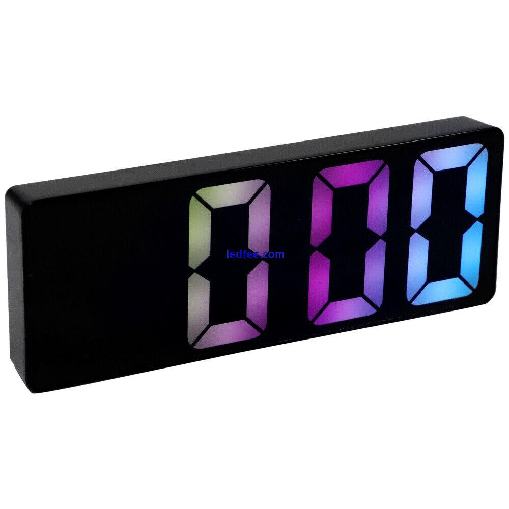 LED Display Compact Silent Desk Clock Electric Alarm Clock Office Table Clock 2 