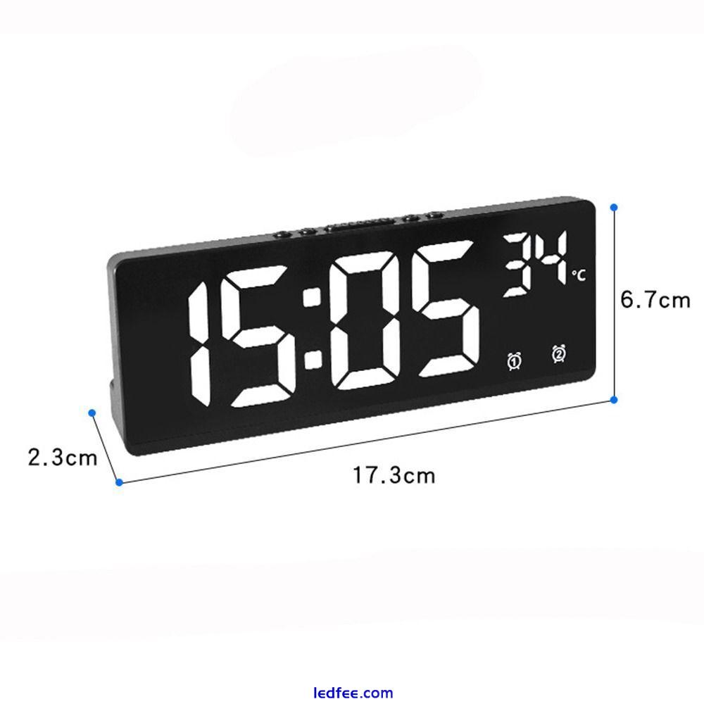 Nightlight Number Clock LED Digital Large Number Electronic Clock Alarm Clock 0 