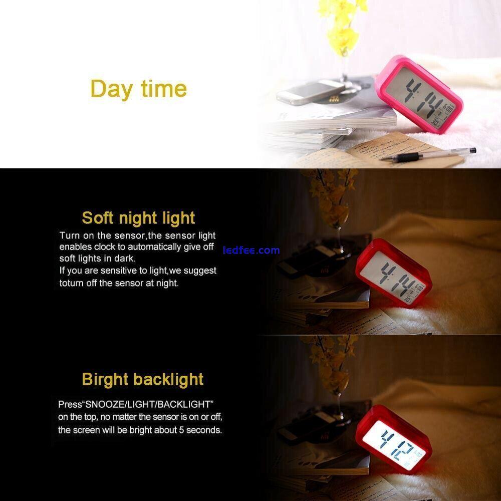 Calendar Nightlight Alarm Clock Number Clock Electronic Clock LED Digital 3 