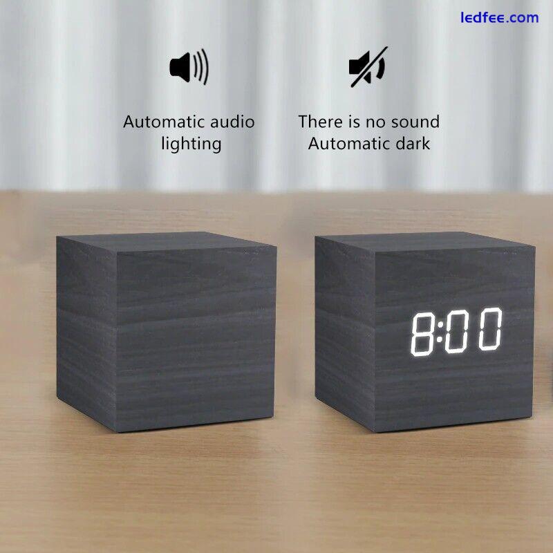 electronic LED digital alarm clock light up display cute unisex smart clock. 0 