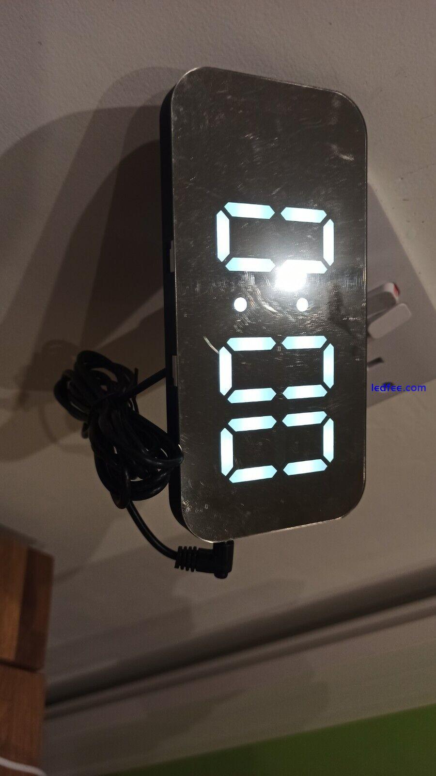 Charminer LED Digital Alarm Clock, Desk Bedside Clock with Snooze 4 