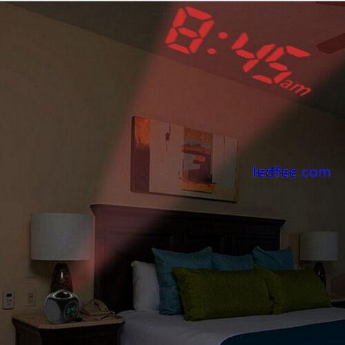 Digital Projection Alarm Clock With LCD Display Voice Talking LED Projector 1 