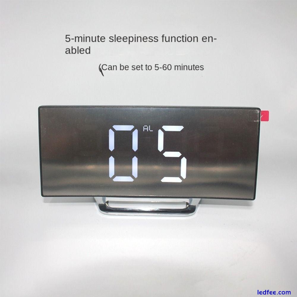 Number Clock Nightlight Alarm Clock LED Digital Electronic Clock Large Number 2 