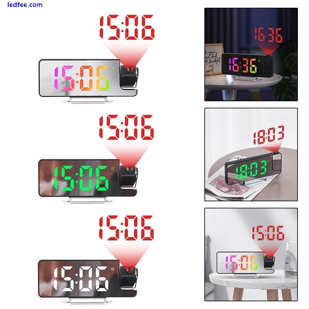 LED Projection Alarm Clock Display Temperature Sensing Electronic Clock 1 