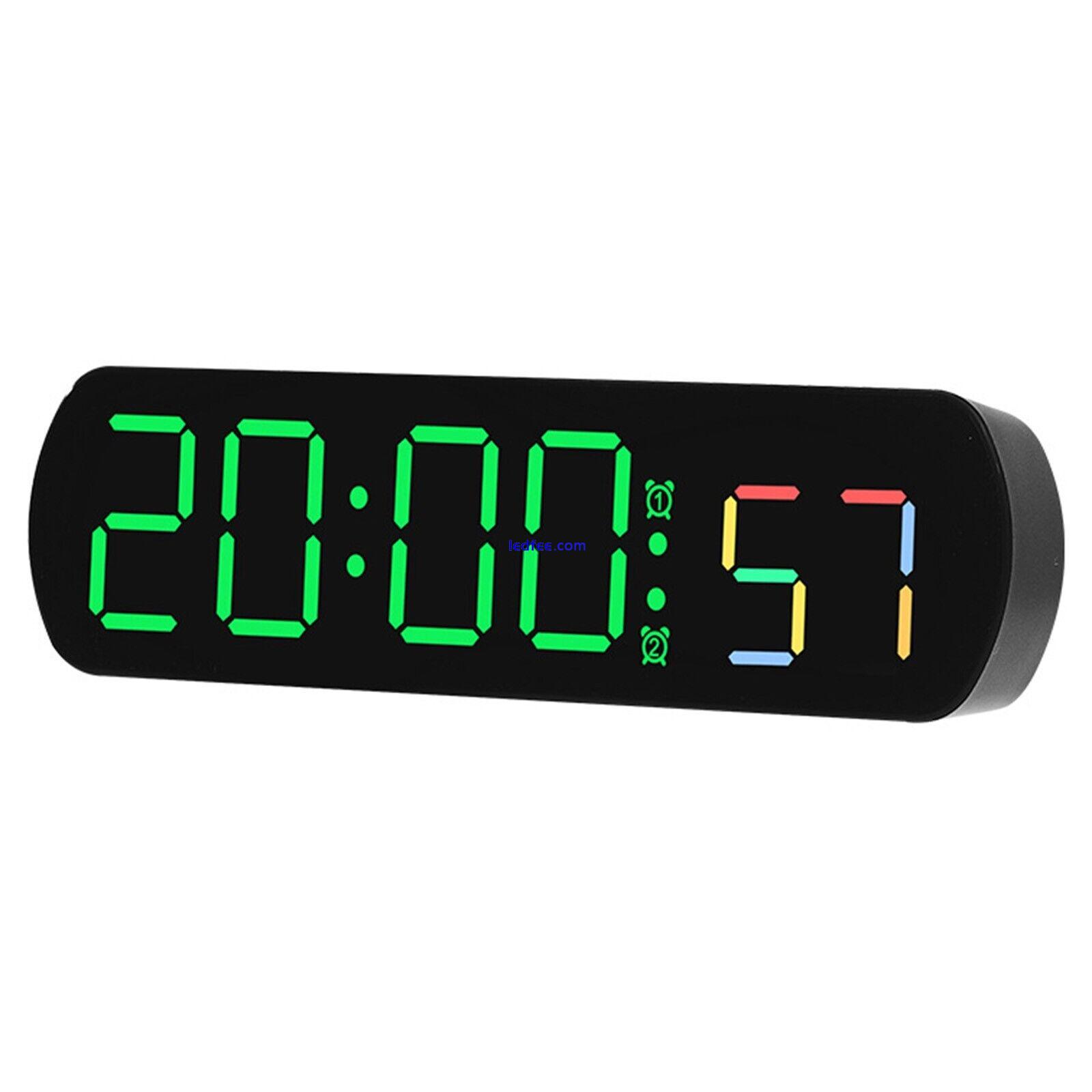 Functional LED Timer Alarm Clock Rectangular Design with Temperature Humidity 0 