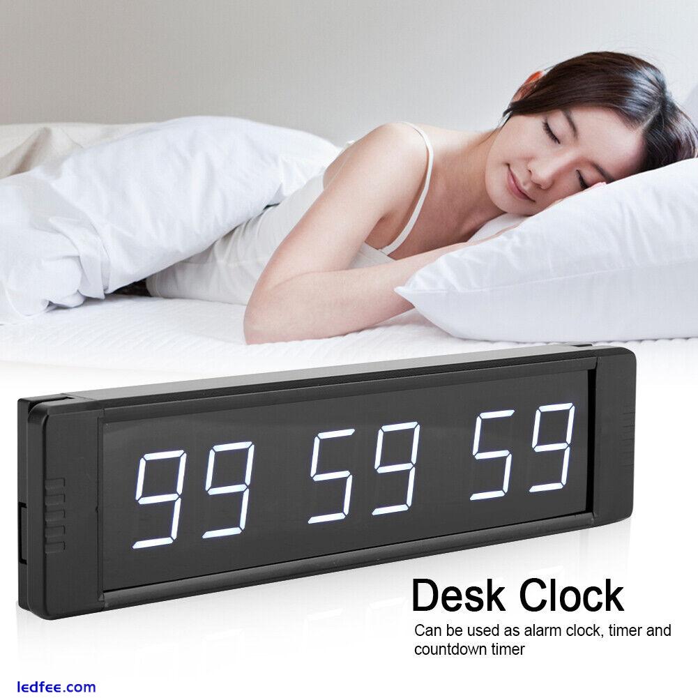 EU Plug Portable Multifunctional Desk Alarm Clock Digital LED Desk Clock 5 