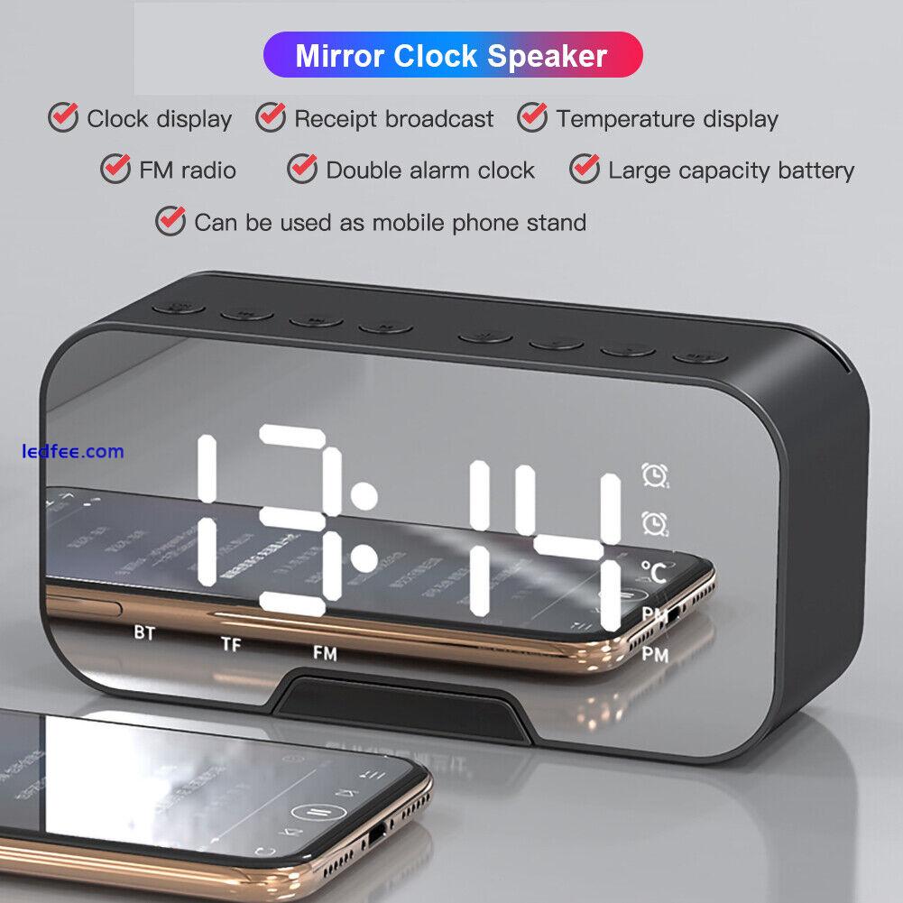 Home LED Display Rechargeable Alarm Clock with Dual Clock Settings Alarm Clock 1 