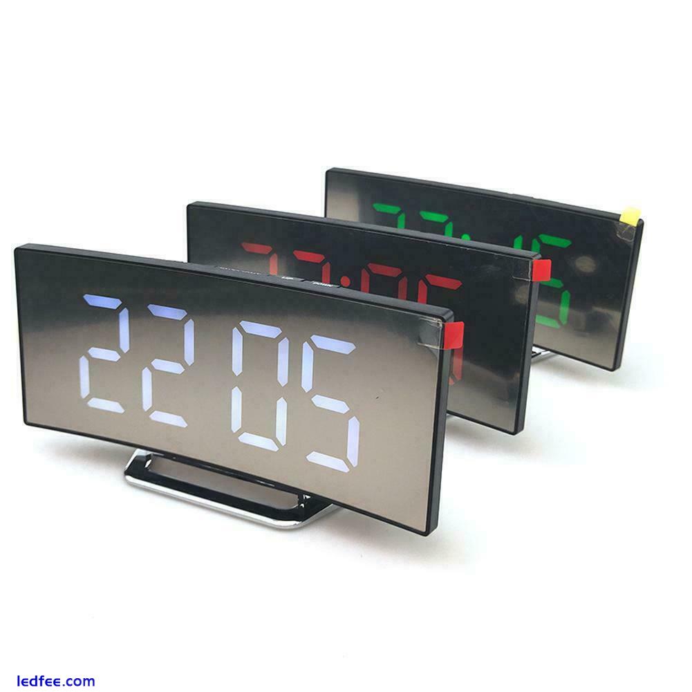 Digital Alarm Clocks Bedside Mains Powered LED Clock 5