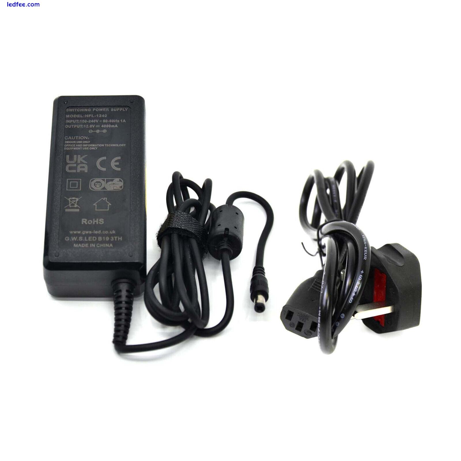 12V/24V 1A-10A 24W-120W Power Supply AC to DC Adapter For LED Strip Light/CCTV 1 