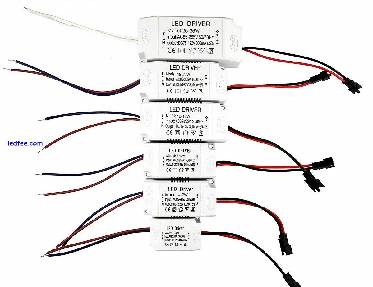 LED Driver 1W 3W 7W 8W 12W 18W 25W 36W Adapter StripTransformer AC 240V 300mA 1 