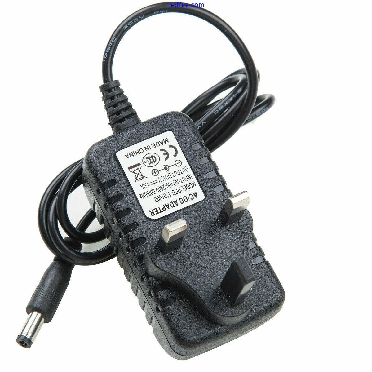 12V 1A/2A/3A DC UK Plug Power Supply Adaptor Transformer for LED Strips CCTV 4 