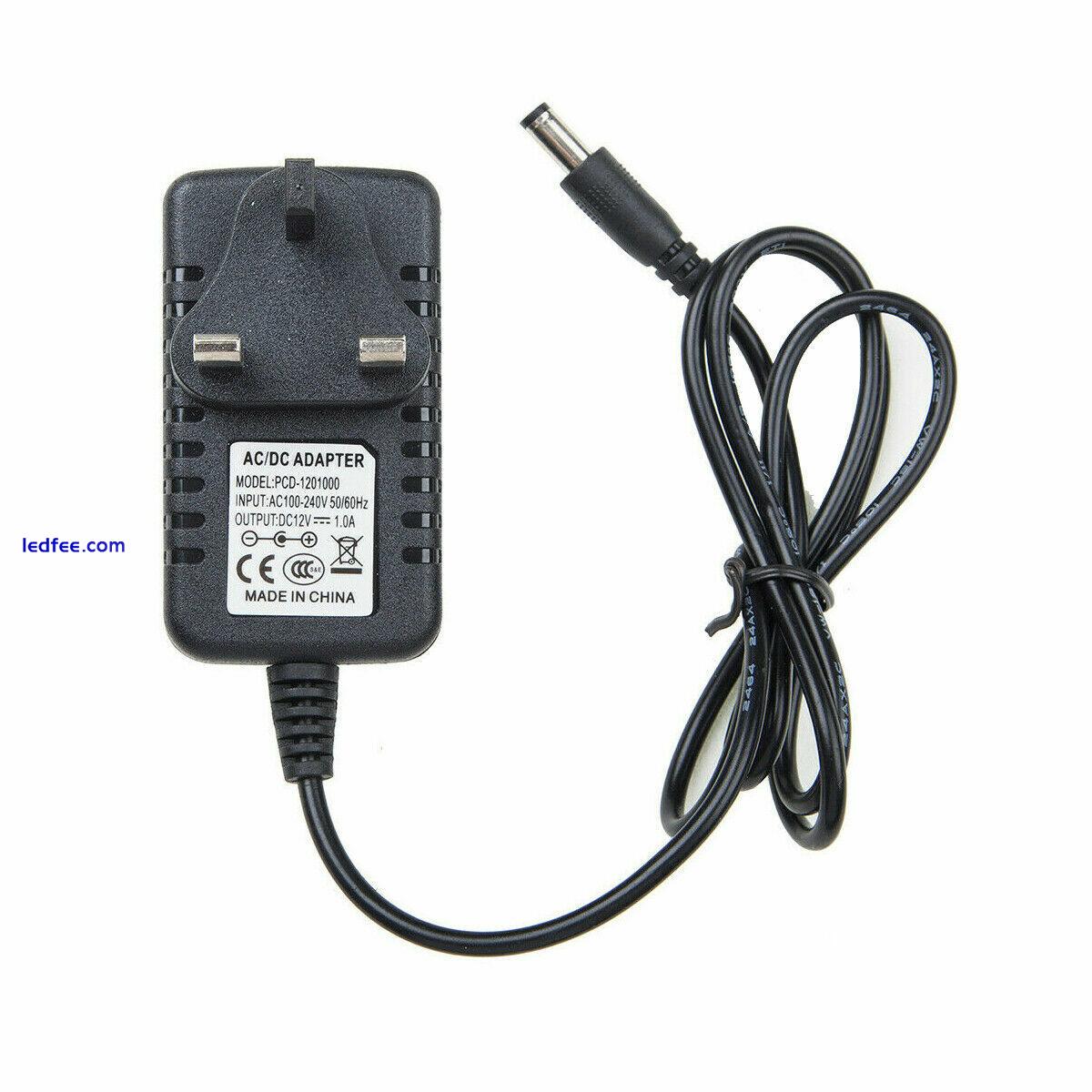 12V 1A/2A/3A DC UK Plug Power Supply Adaptor Transformer for LED Strips CCTV 5 