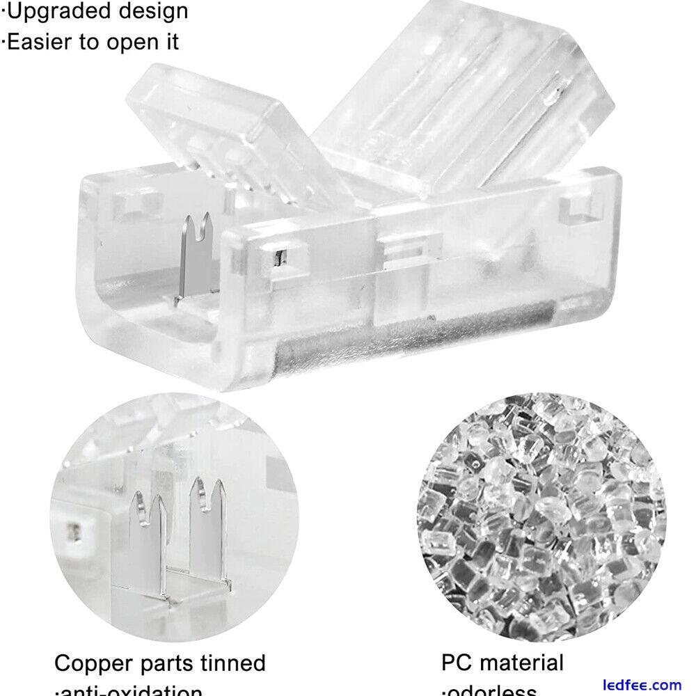 WIRE TO STRIP CONNECTOR CLIP LED 8mm 10mm RGBW RGB CCT 2/3/4/5/6Pin PCB ADAPTER 3 