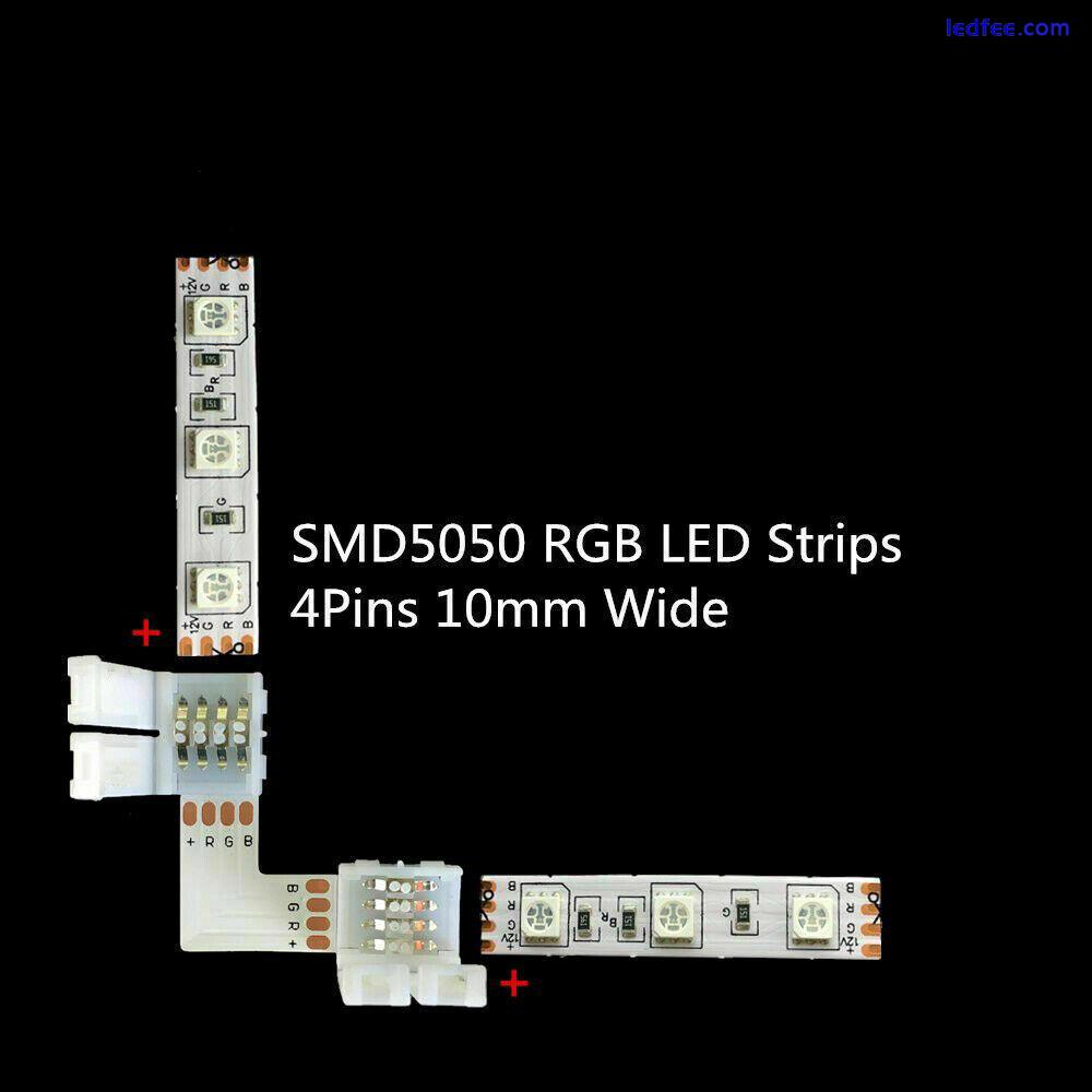 Connector Adapter Cable PCB Clip Solderless rgb cct 2/3/4/5/6pin LED Strip Light 4 