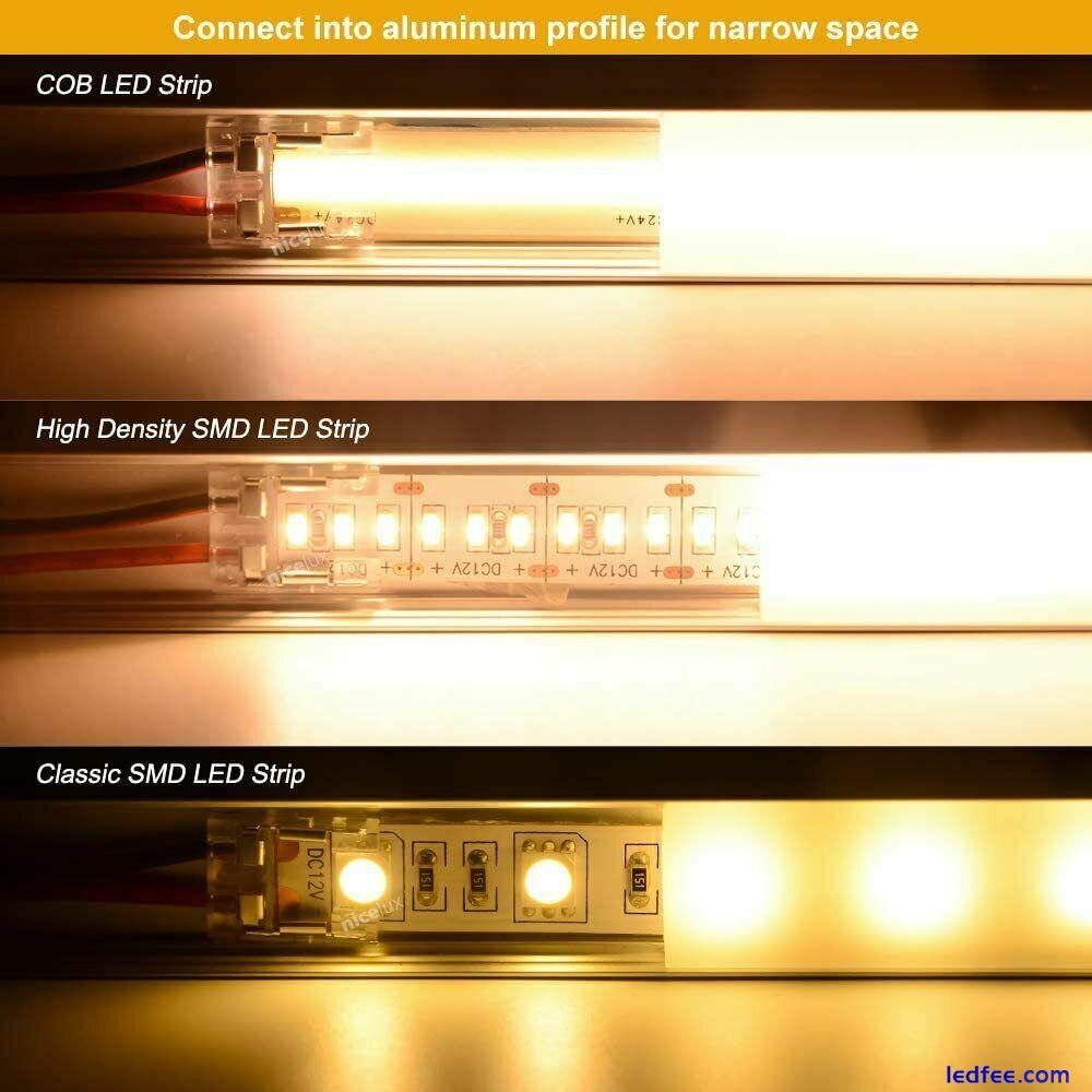 Connector Adapter Cable PCB Clip Solderless rgb cct 2/3/4/5/6pin LED Strip Light 5 