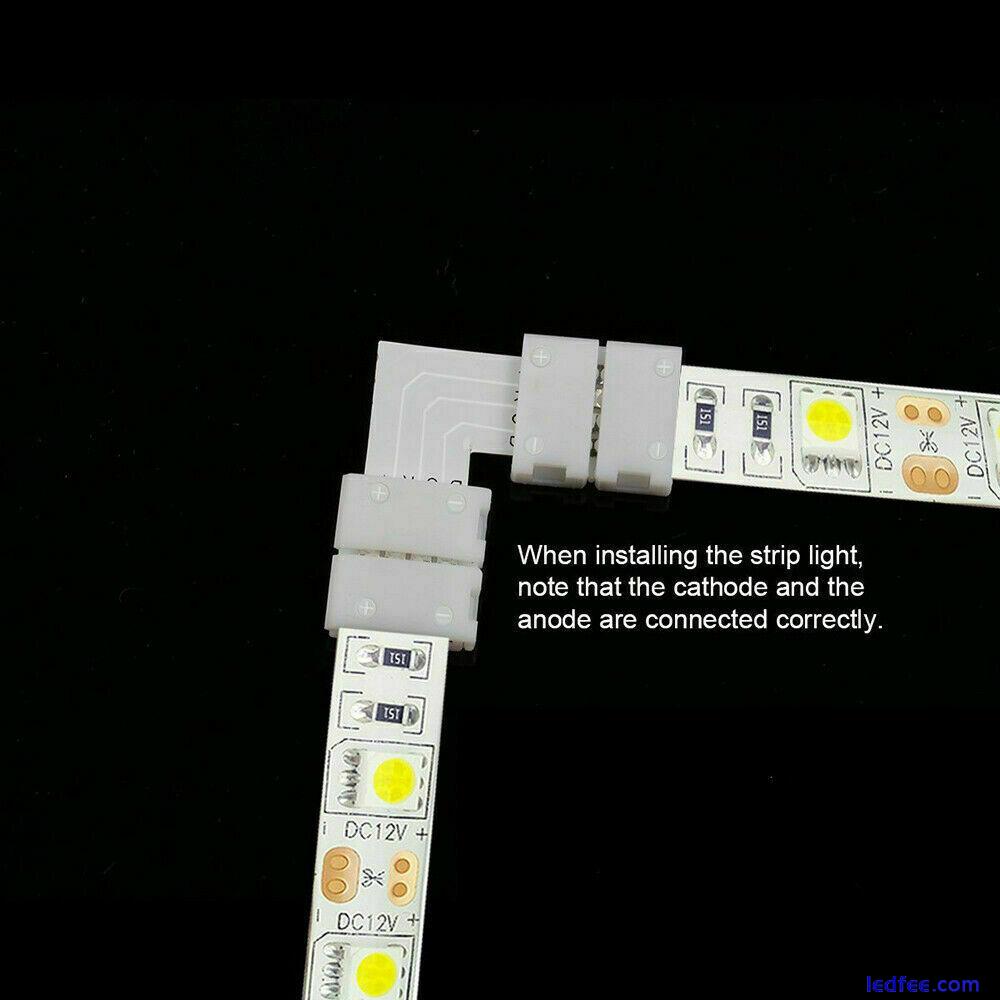 Connector Adapter Cable PCB Clip Solderless rgb cct 2/3/4/5/6pin LED Strip Light 3 