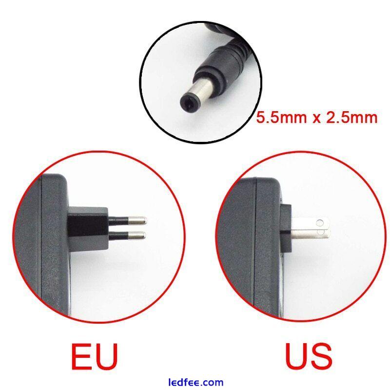 AC 220V to Transformer DC 12V 1A 2A 3A Power Supply Charger Adapter EU UK Plug 2 