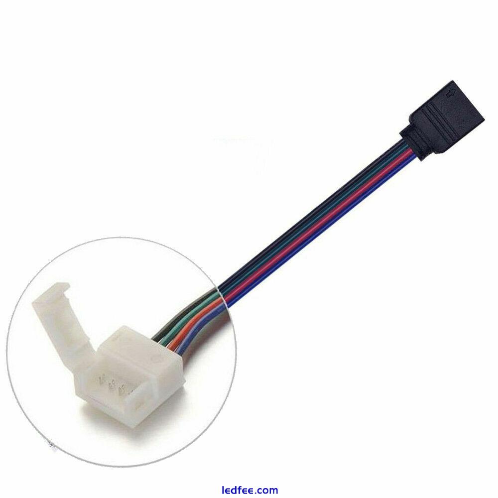 2/3/4/5/6Pin RGB CCT RGBW LED Strip Light Waterproof Connector Clip Adapter 5X 1 