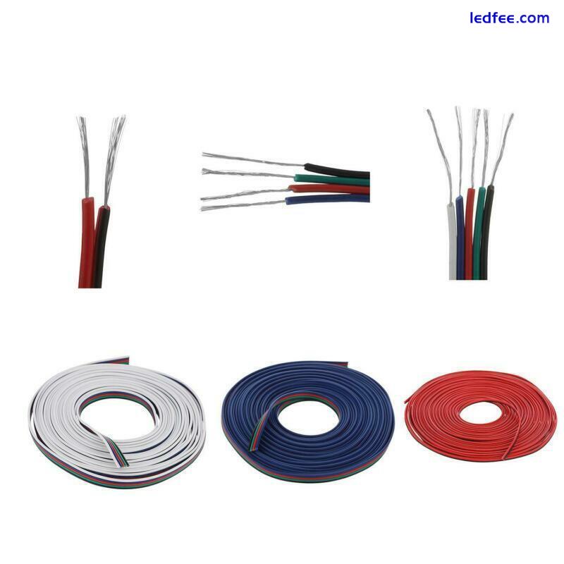 2/4/5 PIN HIPPO ADAPTER CLIP CONNECTOR WIRE EXTENSION CABLE LED STRIP RGB/W 5050 3 