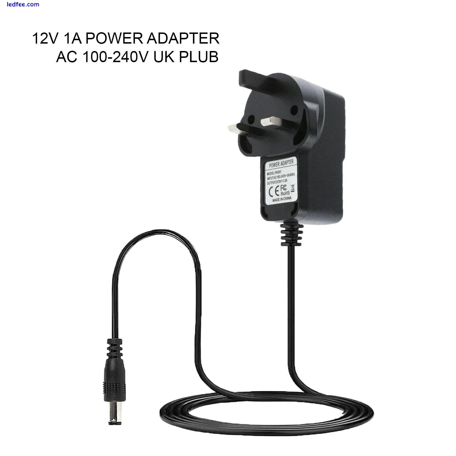 12V 1A Power Supply Adapter Plug AC 100-240V To DC 12W For LED Strip CCTV Camera 0 