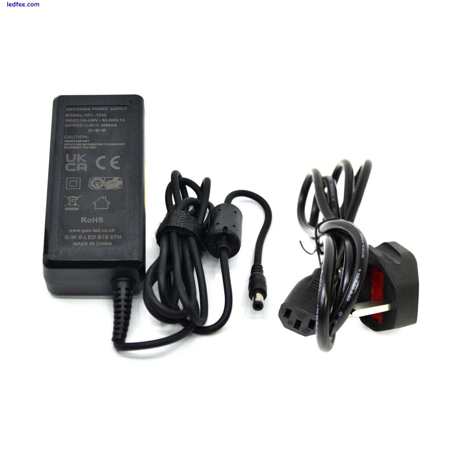 12V/24V 1A-10A 24W-120W AC/DC LED Power Supply Adapter DIY LED Strip CCTV Camera 1 