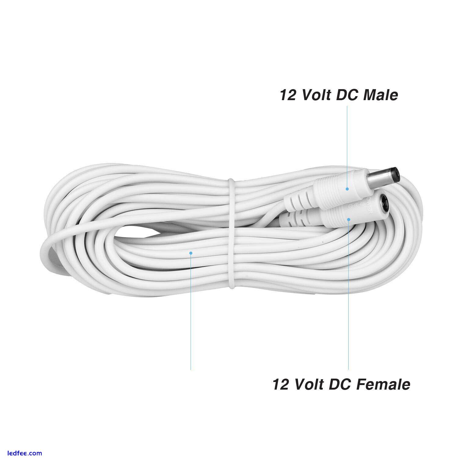 Power Extension Cable for 12V DC 3m 5m 10m CCTV LED & Adapters 2.1mm*5.5mm Jack 5 