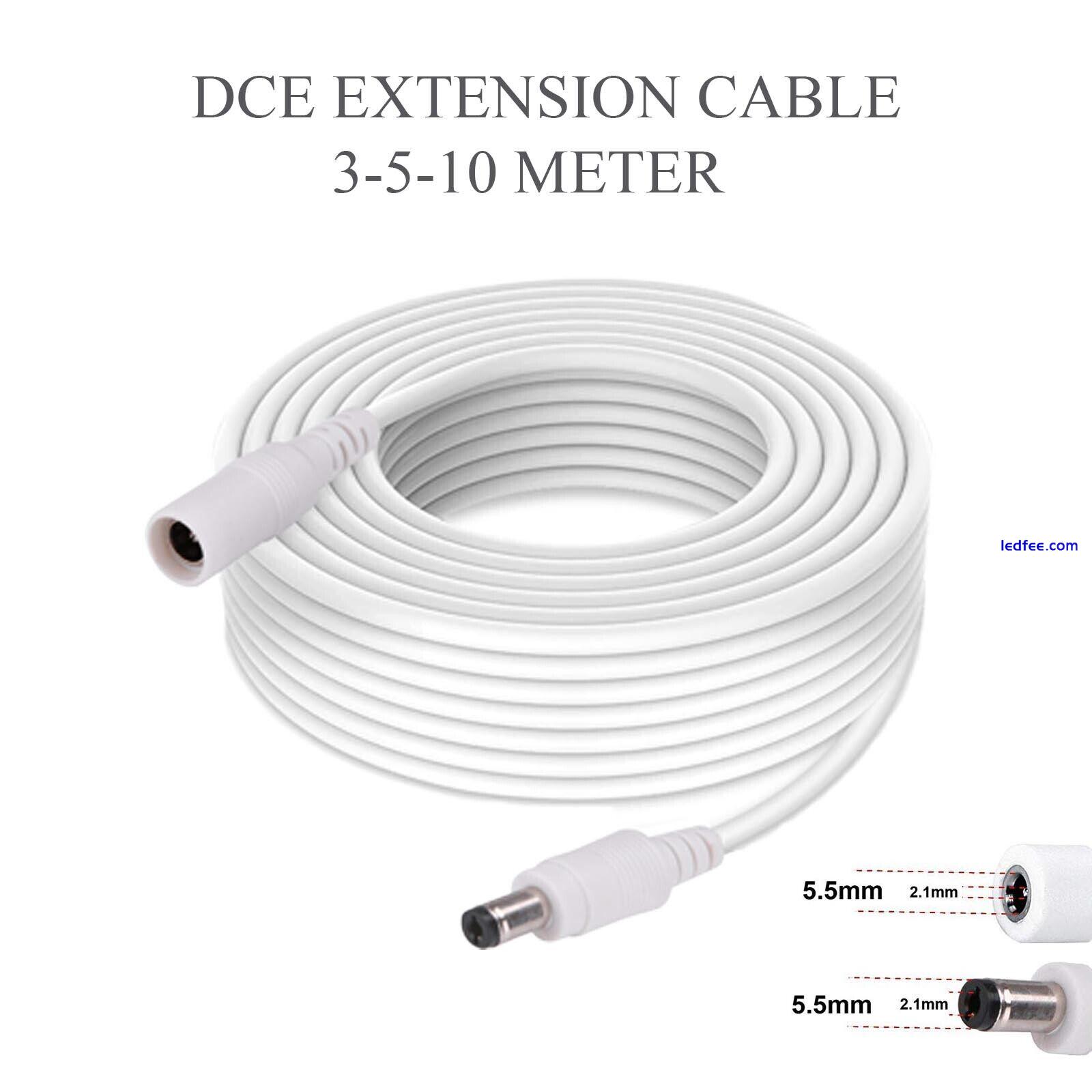 Power Extension Cable for 12V DC 3m 5m 10m CCTV LED & Adapters 2.1mm*5.5mm Jack 0 