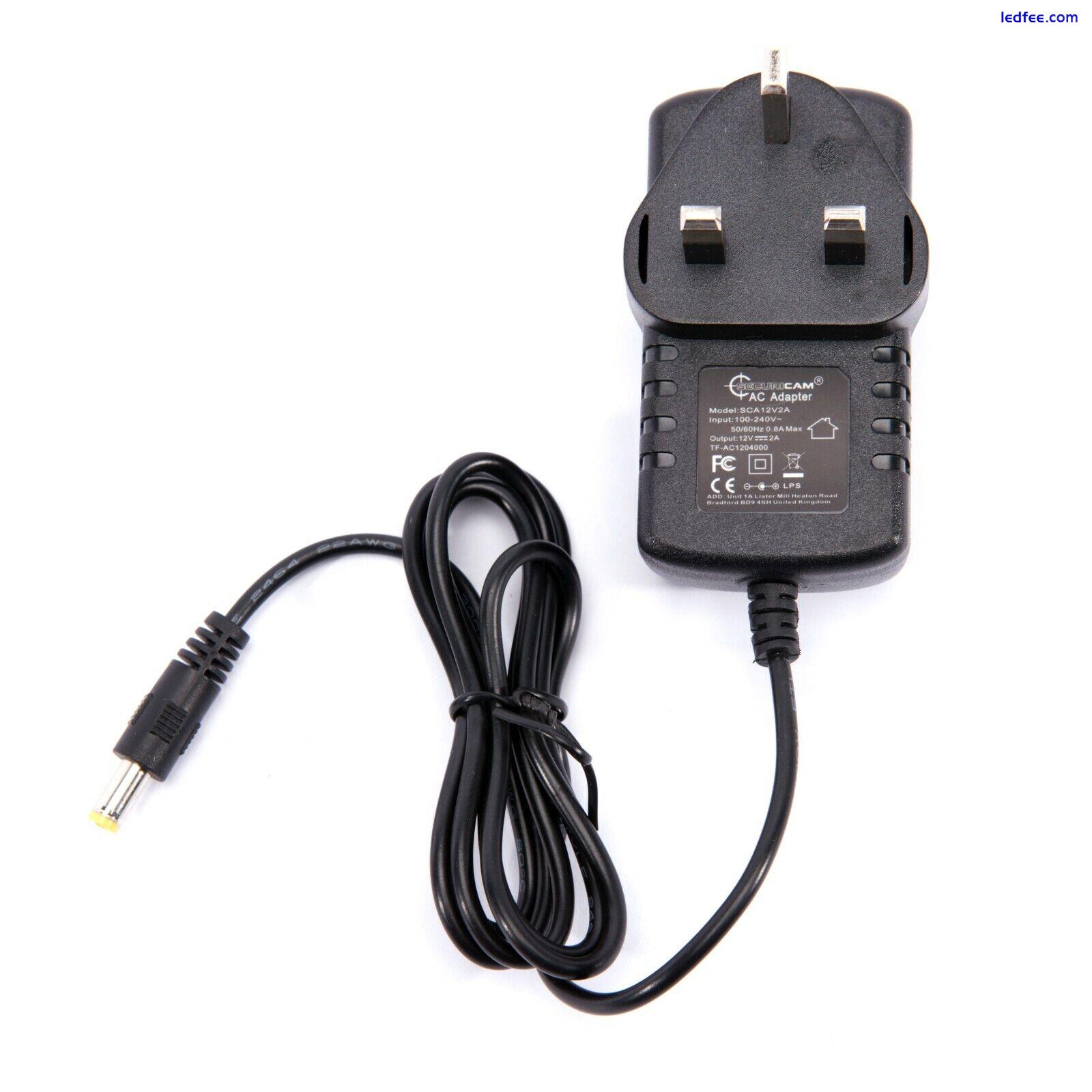 12V 1A 2A AC/DC UK Power Supply Adapter Safety Charger Connector LED CCTV Camera 4 