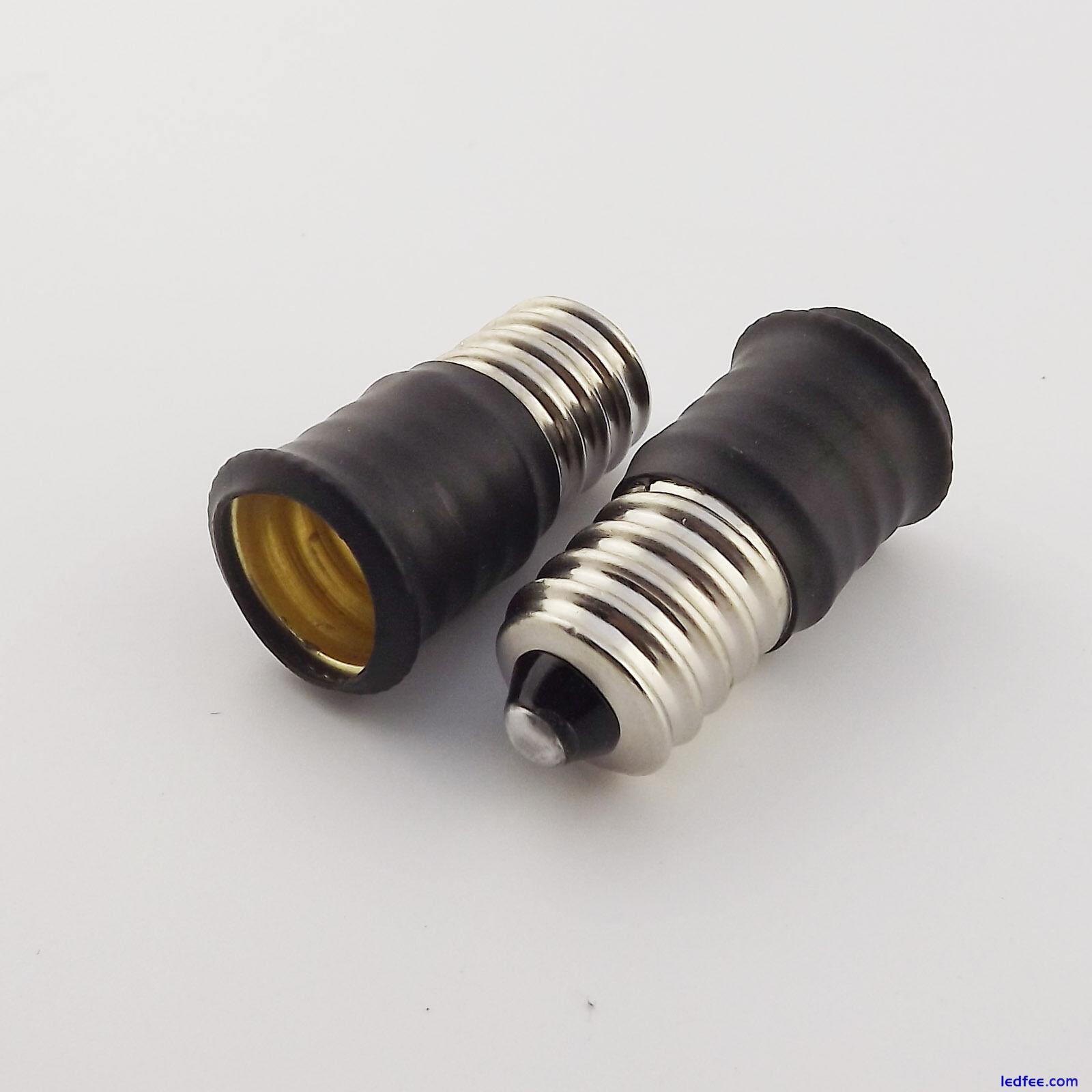 10pcs E14 to E14 Extend Base LED Lamp Screw Thread Bulb Socket Adapter Converter 0 