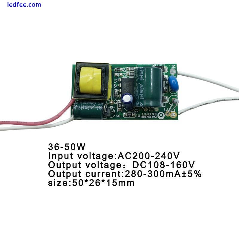 8-50w LED Lamp Driver Light Transformer Input Ac175-265v Power Supply Adapter 2 