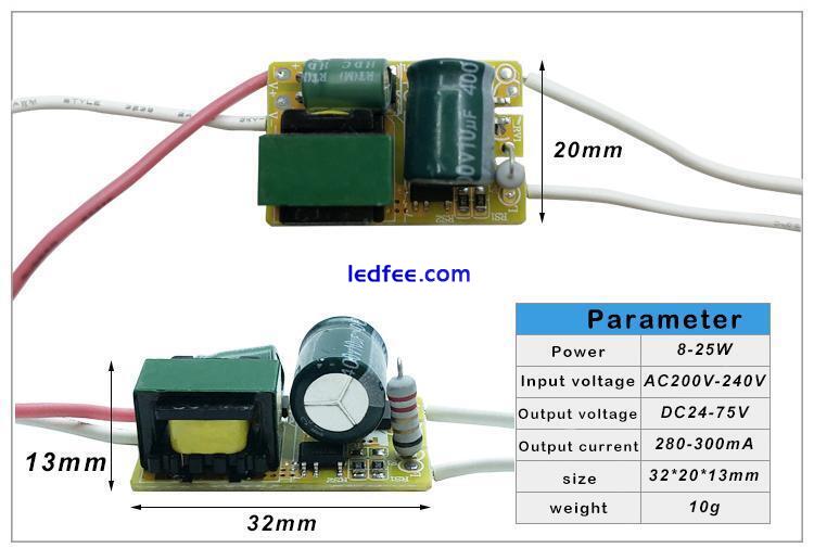 8-50w LED Lamp Driver Light Transformer Input Ac175-265v Power Supply Adapter 4 