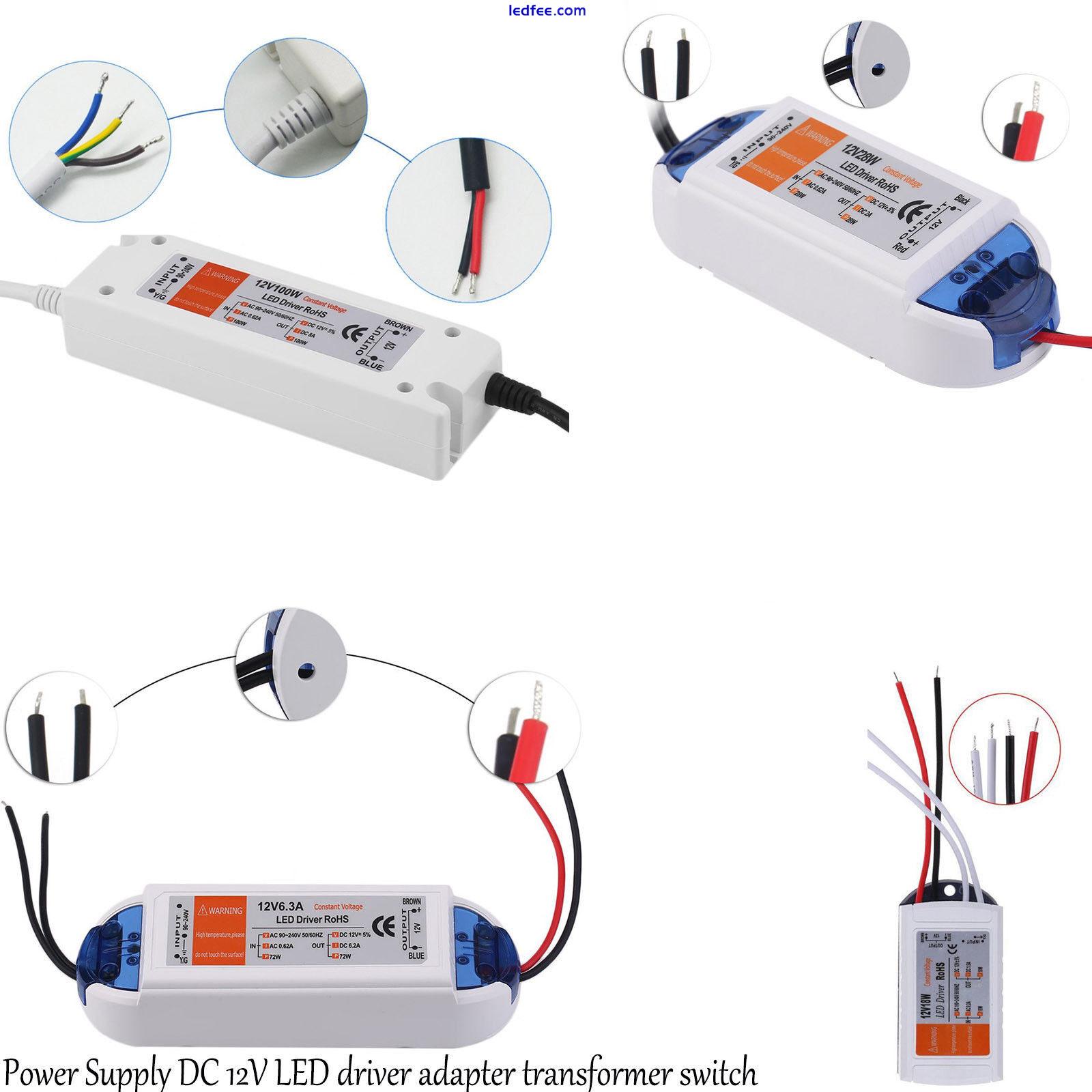 AC DC Adapter Charger Power Supply 12V Driver Transformer for LED strip 1 