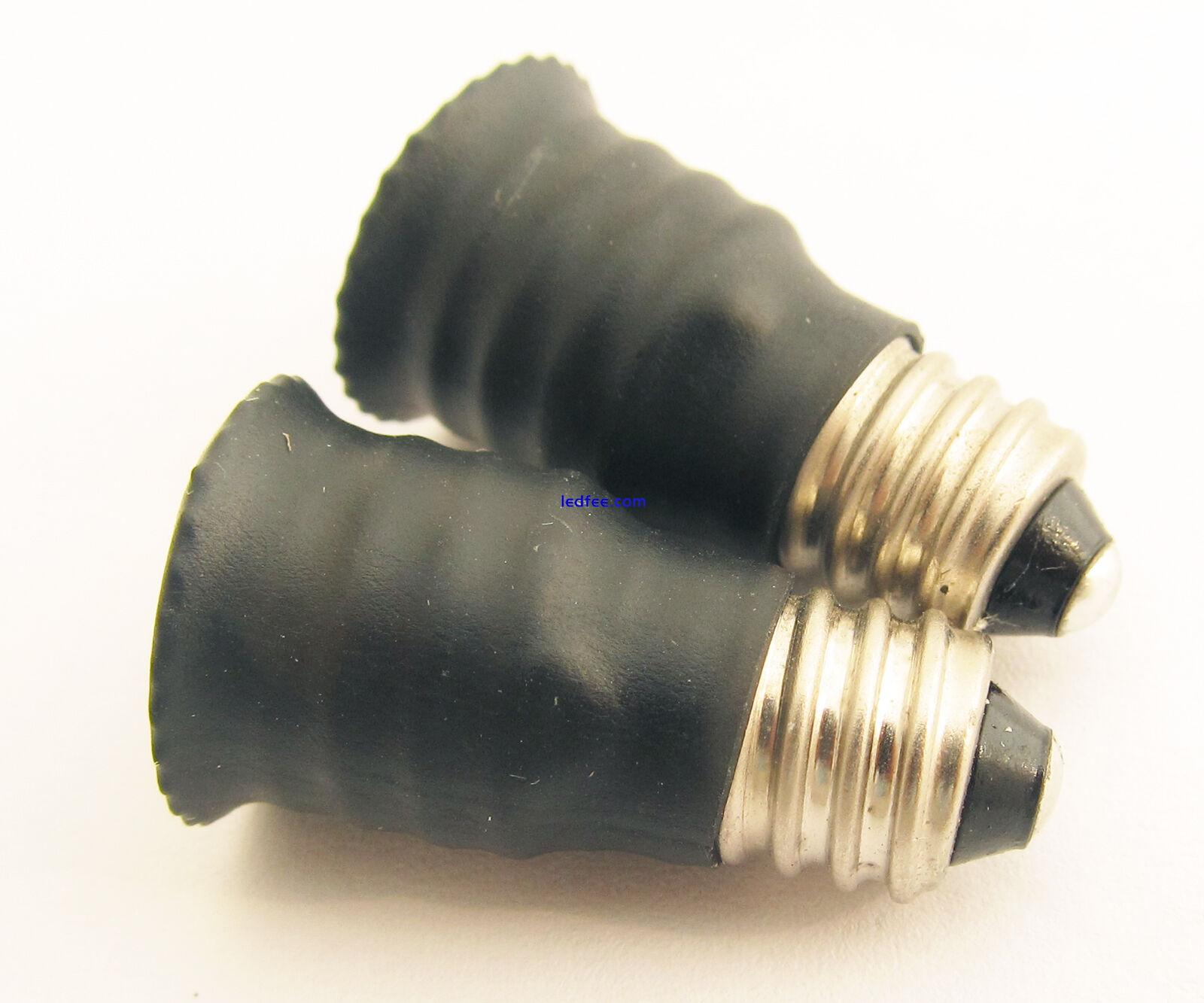 10pcs Female Base LED Light Bulb Adapter Holder Socket Converter E10 Male to E12 2 