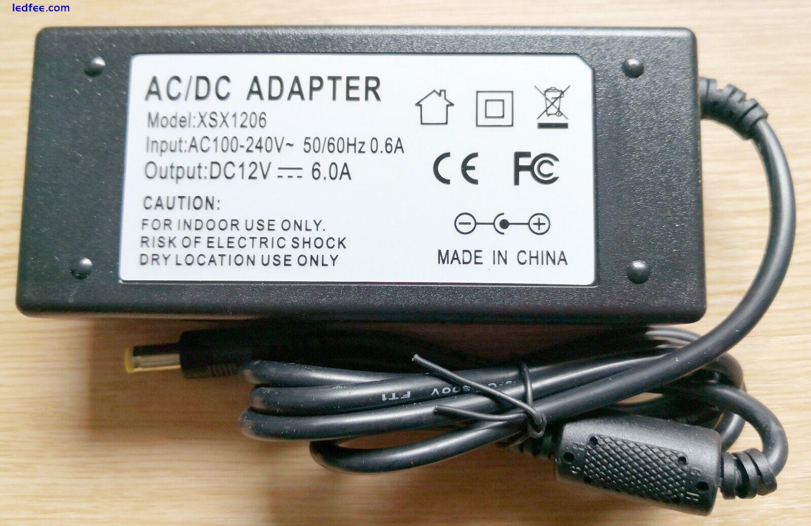 12V 5A 60W UK Power Supply Adapter Transformer CCTV Computer LED Strip Laptop 3 