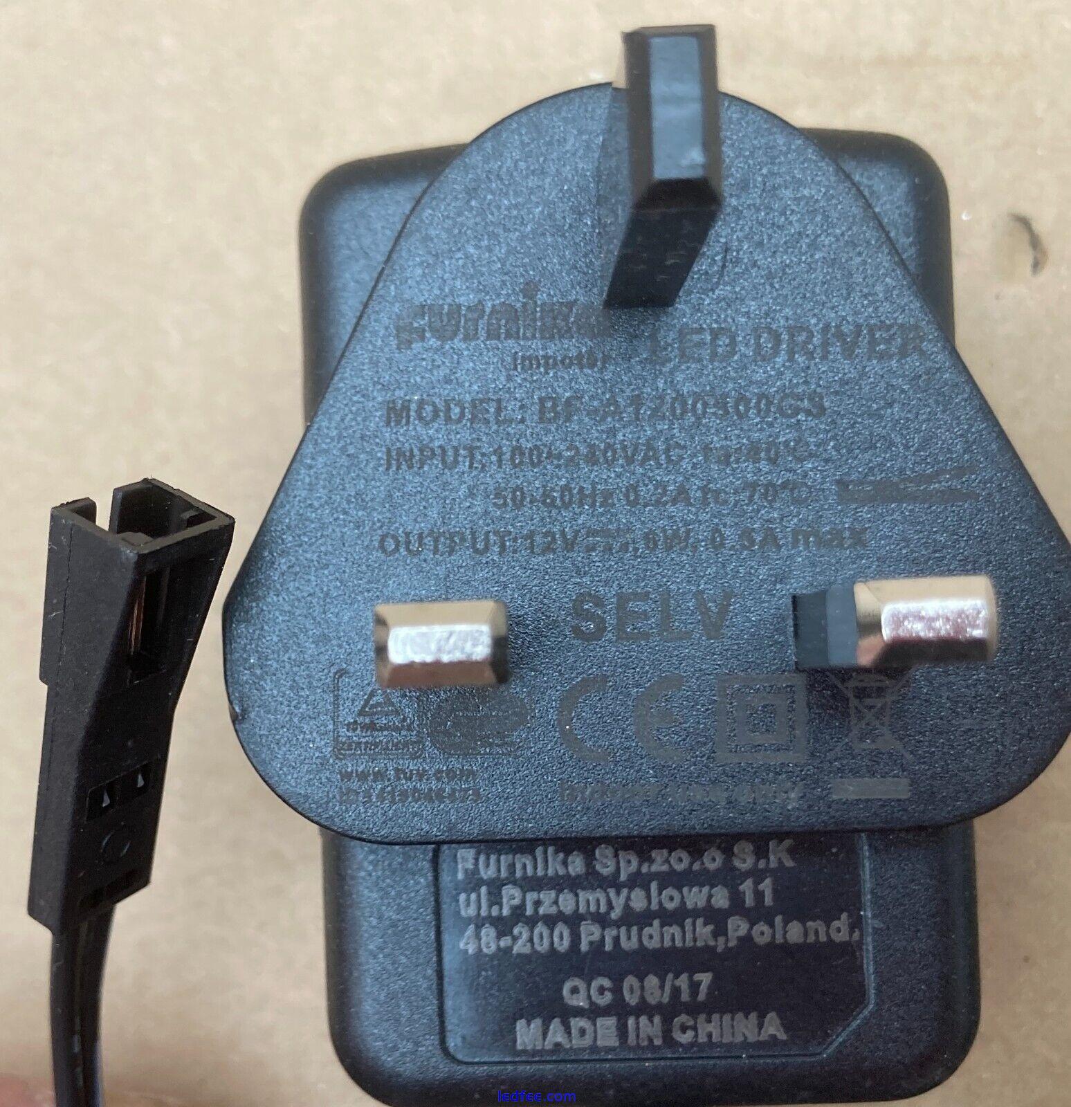 Furnika Led Driver 12v 0.5A 6w Power Supply Mains Adapter IP44 Plug PSU 3 