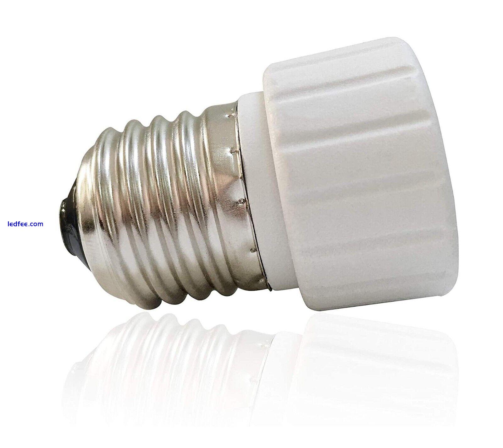 E27 to GU10 Adapter Converter, Fits LED/Halogen/CFL Light Bulbs 1 