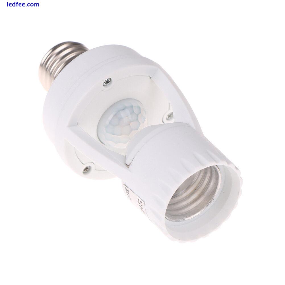 Infrared PIR Motion Sensor E27 LED Light Lamp Bulb Holder Socket Switch 110/220V 5 