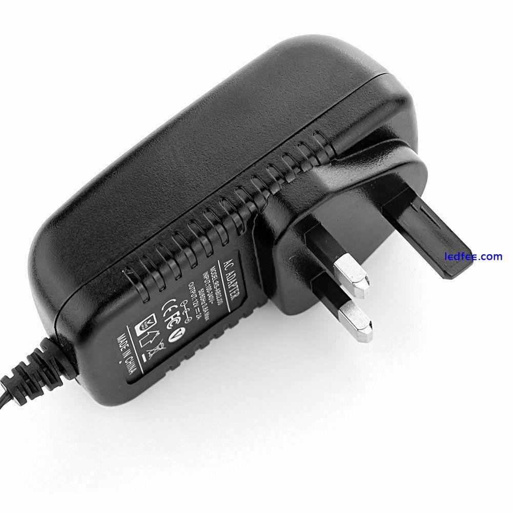 12V 2A AC to DC Adapter Charger Power Supply for LED light CCTV Camera UK Plug 1 