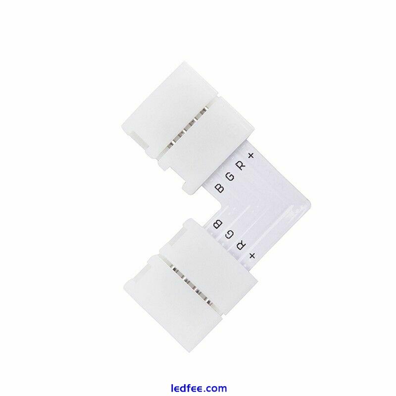 5050 3528 LED Strip Light Corner Connectors RGB L Shape Adapters 90 Degree Joint 0 