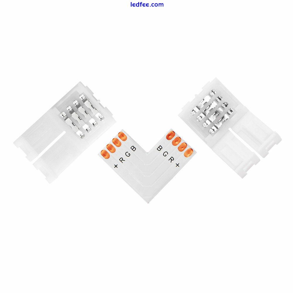 5050 3528 LED Strip Light Corner Connectors RGB L Shape Adapters 90 Degree Joint 2 