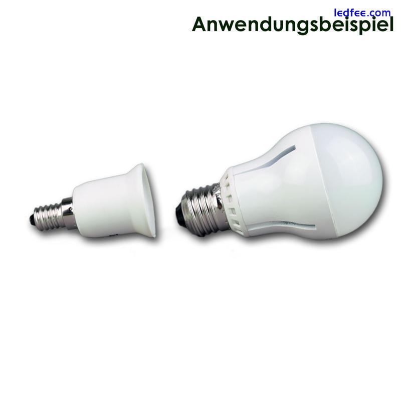 Lampensockel Adapter E14 zu E27 Leuchtmitteladapter Adaptersockel LED Konverter 3 